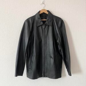 Vintage Black Genuine Leather Jacket